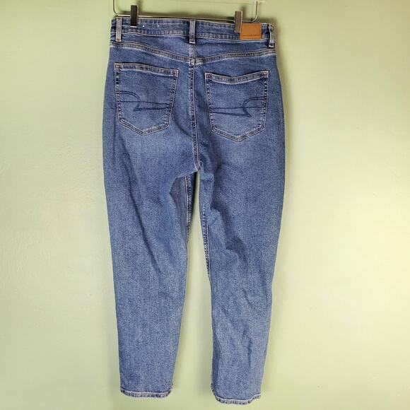 American Eagle Womens Medium Wash Mom Jean Size 12 - Picture 2 of 7